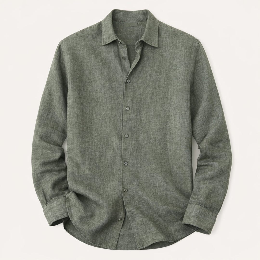 La Chemise Décontractée en Lin à Boutons pour Hommes Cedar Ridge Hill