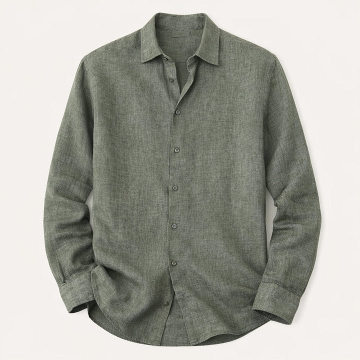 La Chemise Décontractée en Lin à Boutons pour Hommes Cedar Ridge Hill