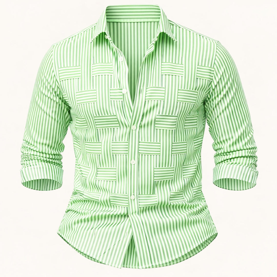 La Chemise Rayée Résistante aux Froissements et Respirante pour Hommes Stratford