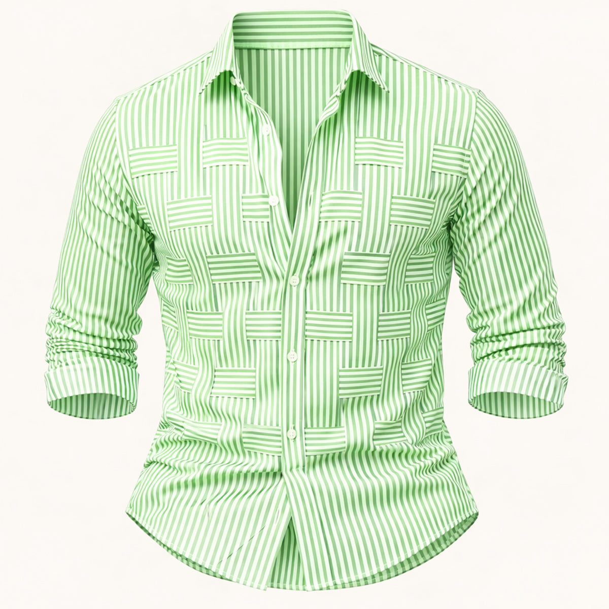 La Chemise Rayée Résistante aux Froissements et Respirante pour Hommes Stratford