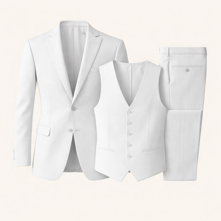 Le costume slim fit 3 pièces pour homme Silverwood – Ensemble élégant blazer, gilet et pantalon