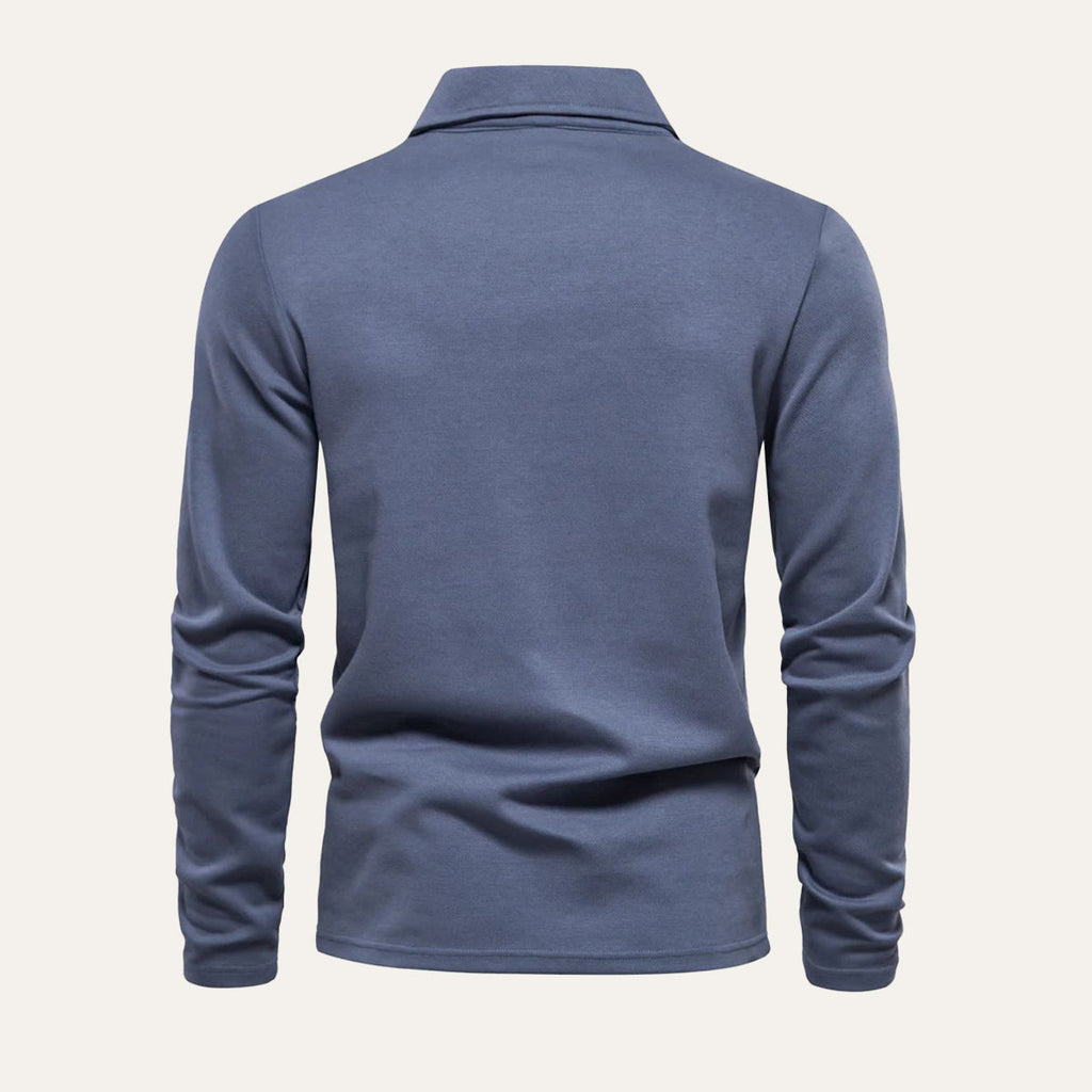 La chemise en coton moderne à manches longues Porto pour hommes