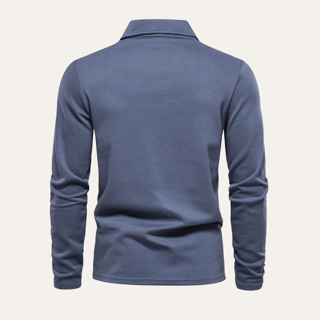 La chemise en coton moderne à manches longues Porto pour hommes