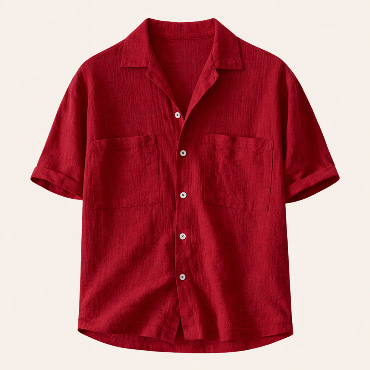 La Chemise en Lin Texturé Mélangé à Coupe Relaxée pour Homme Mayfair