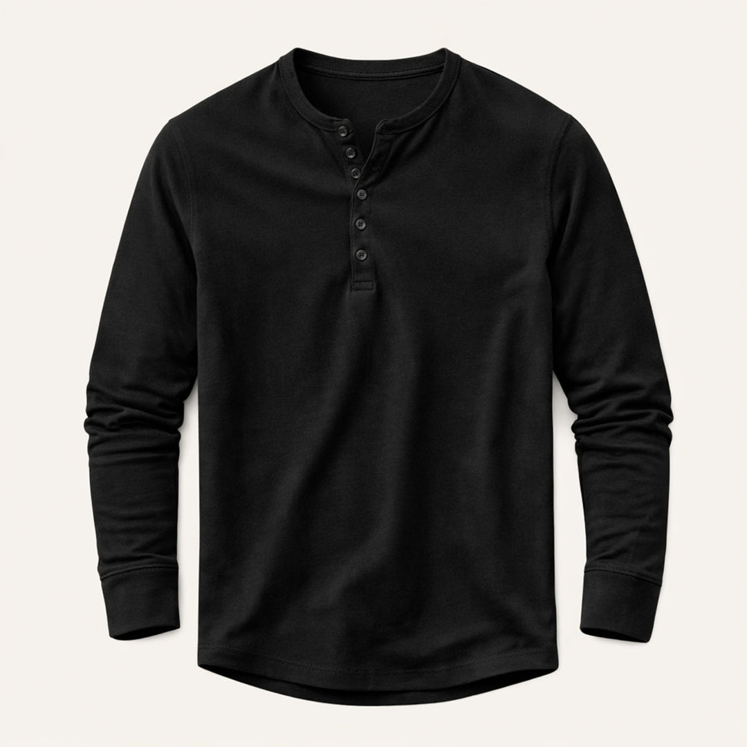 La Chemise Henley en Mélange de Coton Respirant pour Hommes Meadowcrest Hill