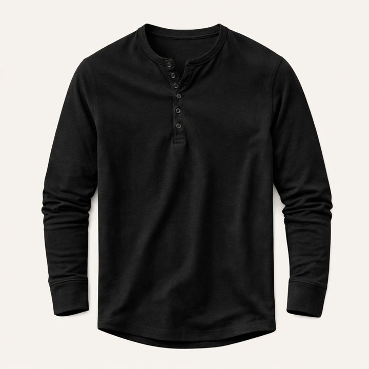 La Chemise Henley en Mélange de Coton Respirant pour Hommes Meadowcrest Hill