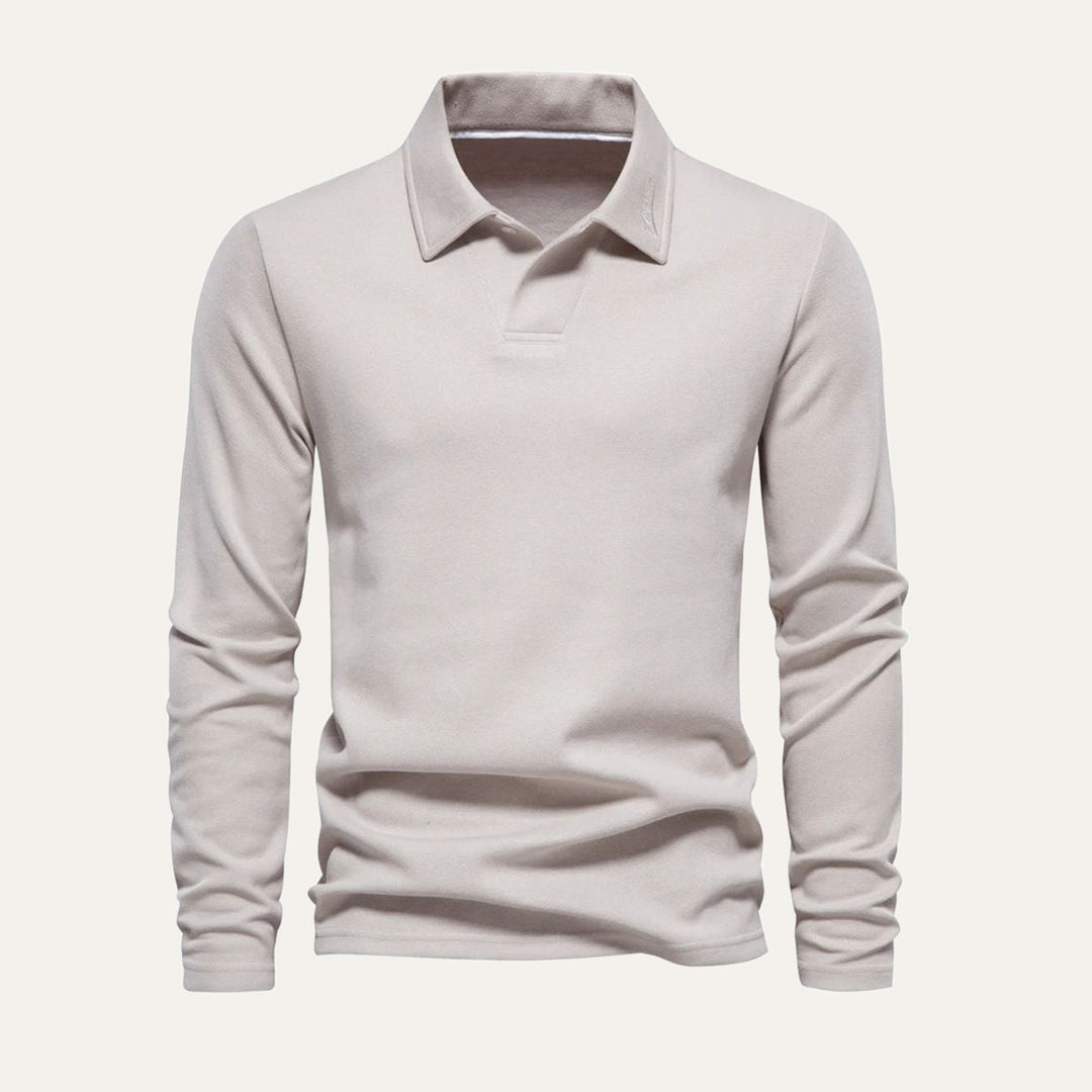 La chemise en coton moderne à manches longues Porto pour hommes
