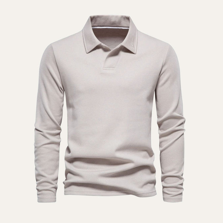 La chemise en coton moderne à manches longues Porto pour hommes