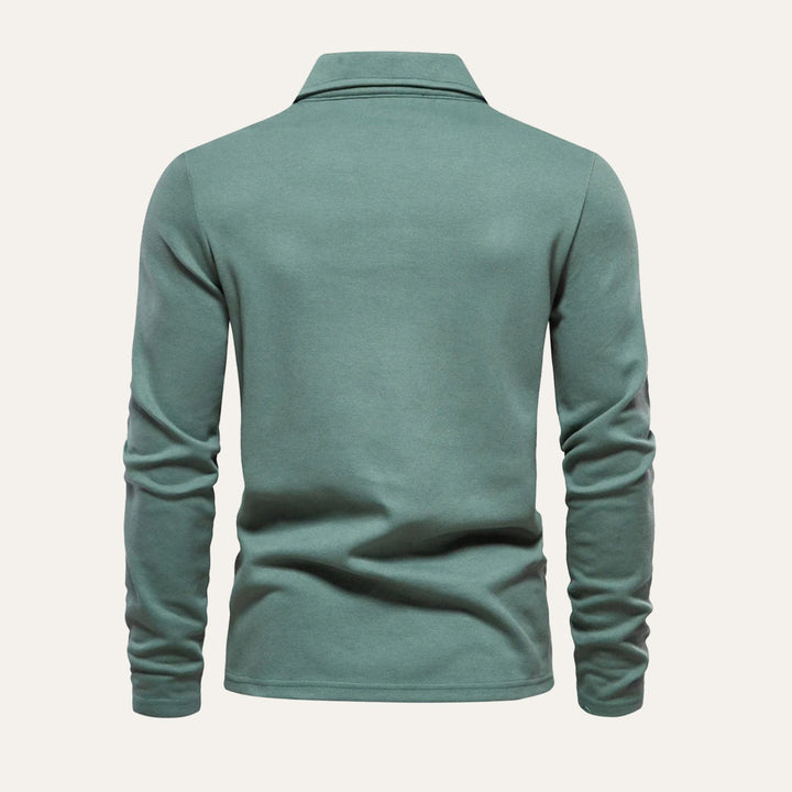 La chemise en coton moderne à manches longues Porto pour hommes