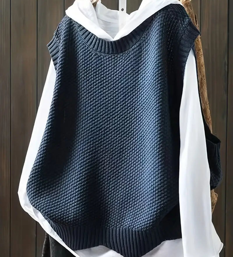 Lilith | Pull ras du cou sans manches pour femme