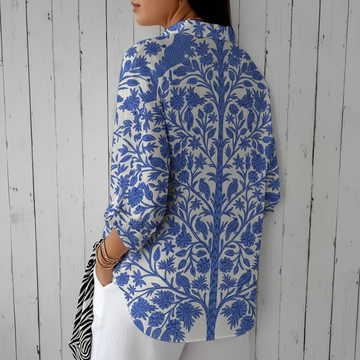 Frederike | Blouse Jardin Bleu