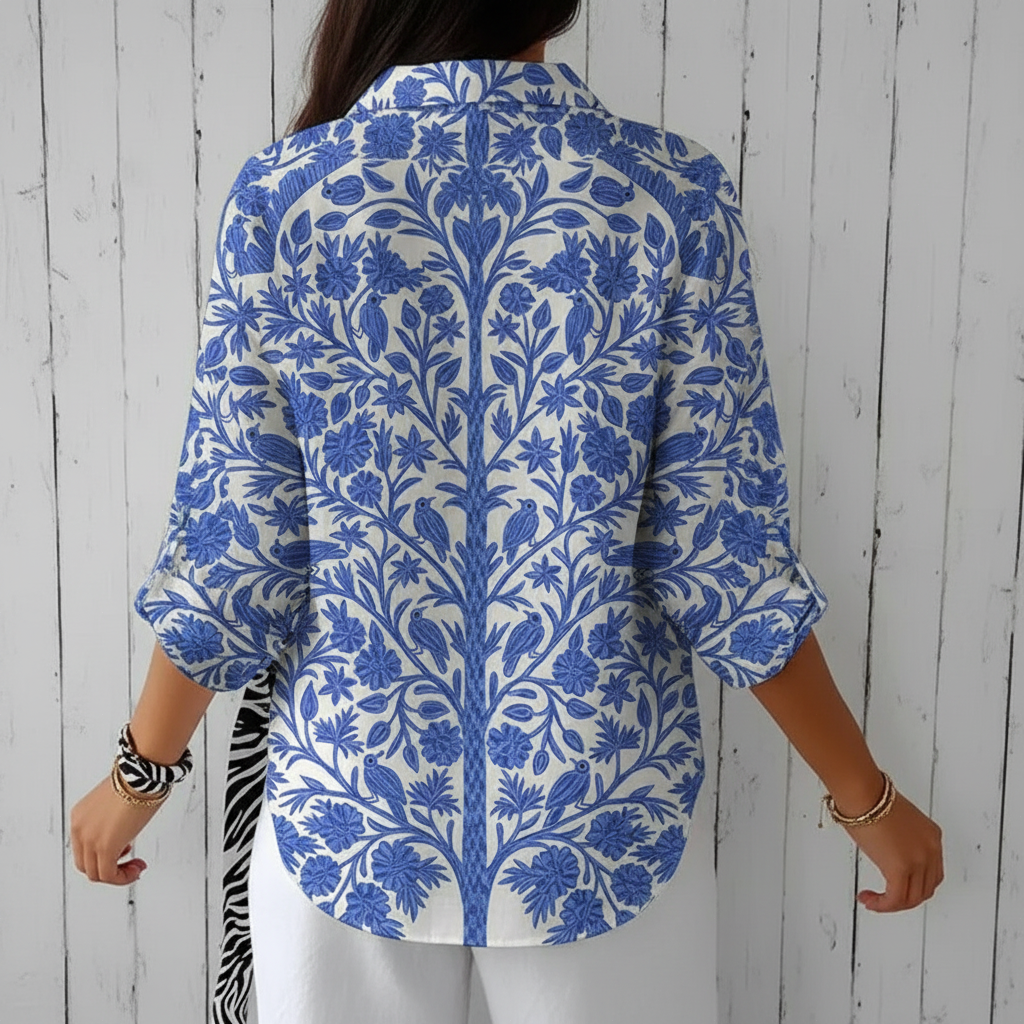 Frederike | Blouse Jardin Bleu