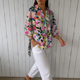 Frida | Chemisier fleuri multicolore