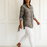Ingrid | Chemise à rayures en spirale