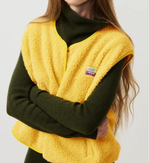Luciana | Gilet sans manches boutonné pour femme