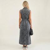 Georgina | Robe Maxi en Denim