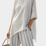 Clarisa - Ensemble de Blouse Asymétrique