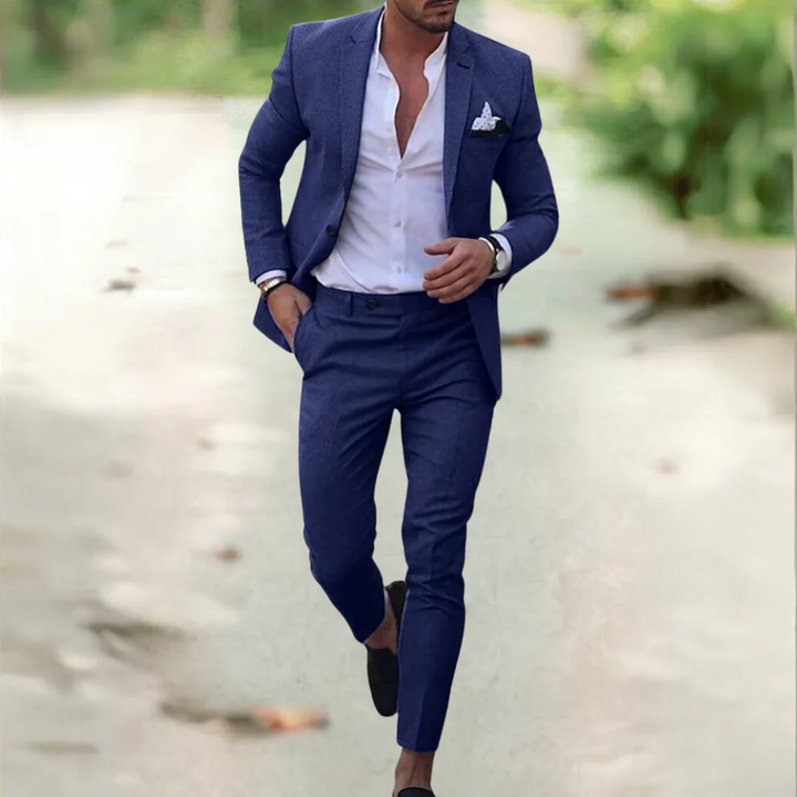 Le Costume de Mariage en Lin Santorin pour Invités