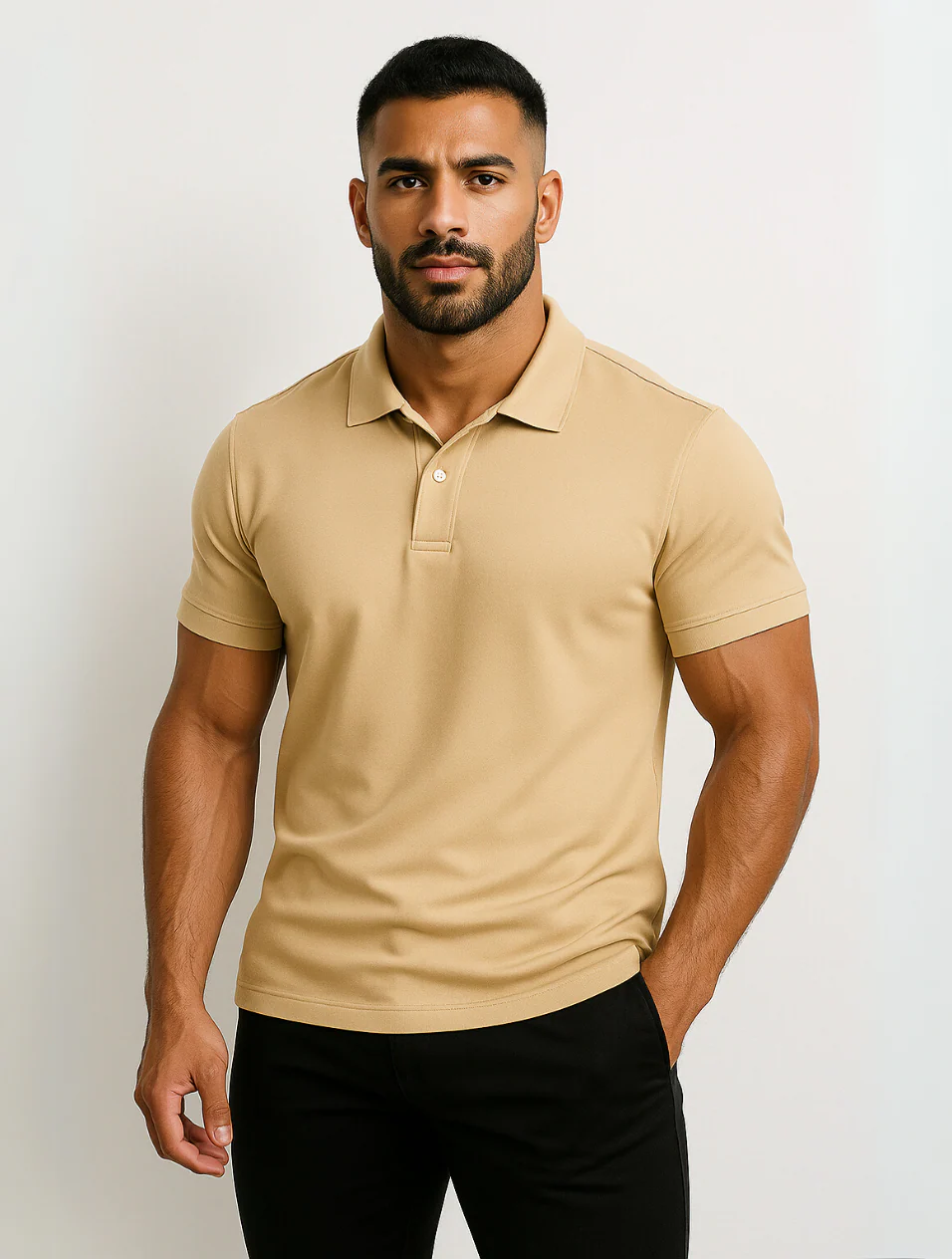 La Chemise Polo Blanche Corse pour Hommes – Style Éternel de Vieille Argent