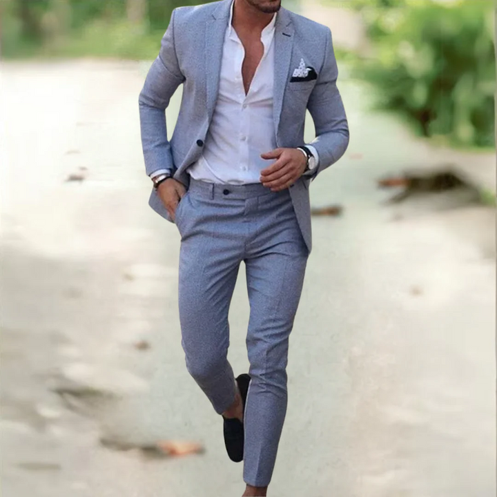 Le Costume de Mariage en Lin Santorin pour Invités