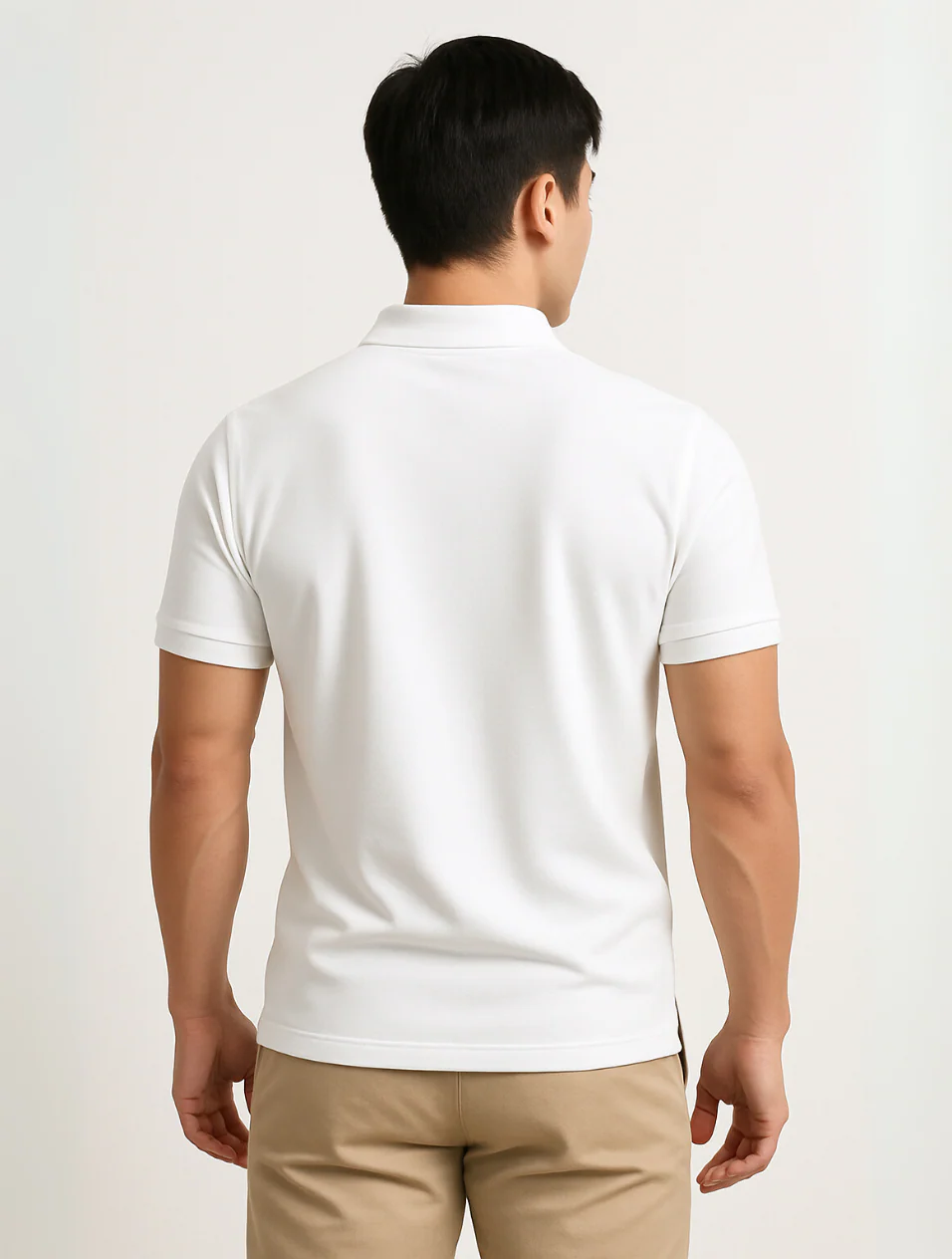 La Chemise Polo Blanche Corse pour Hommes – Style Éternel de Vieille Argent