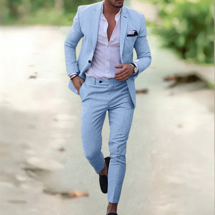 Le Costume de Mariage en Lin Santorin pour Invités