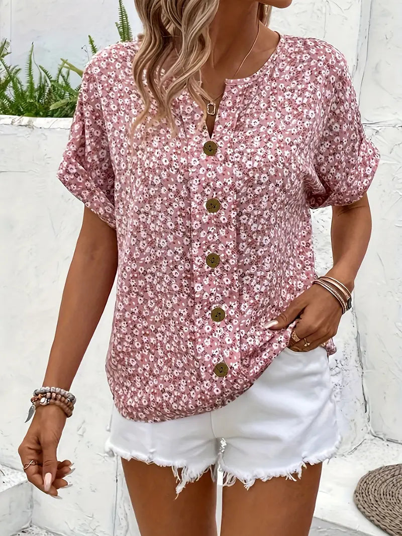 Jenna | Blouse boutonnée fleurie