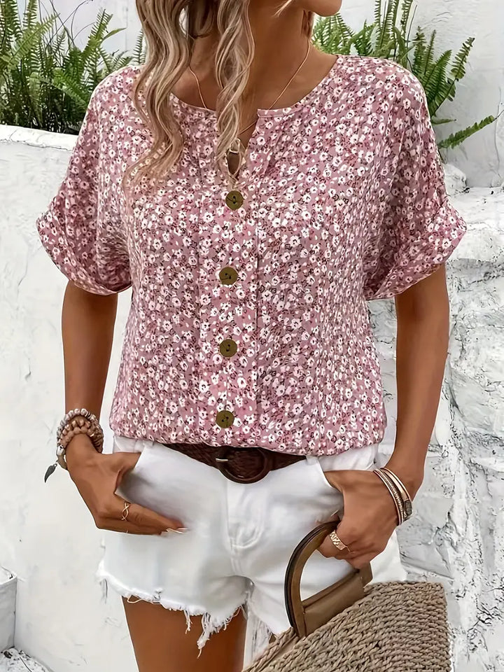 Jenna | Blouse boutonnée fleurie