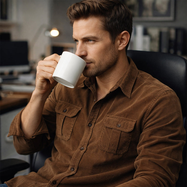 La Chemise Casual en Velours Côtelé pour Hommes Norwick