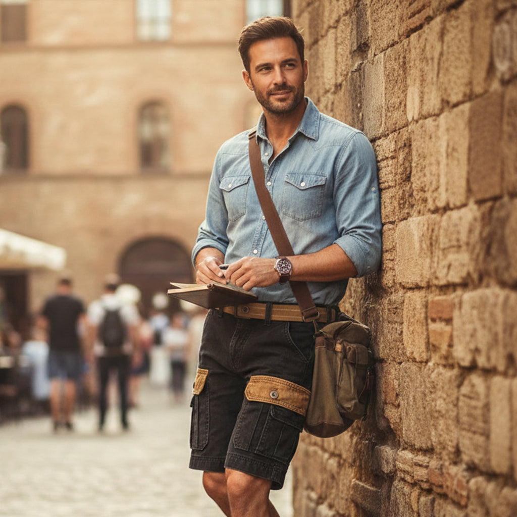 Les Shorts Cargo Utilitaires Vintage pour Hommes Brixton
