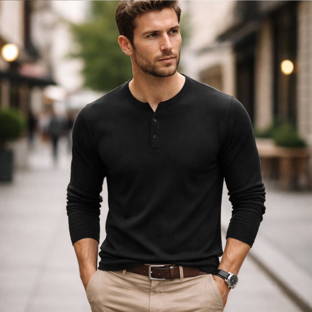 La chemise rétro à rayures texturées pour hommes Meadowwood Ridge