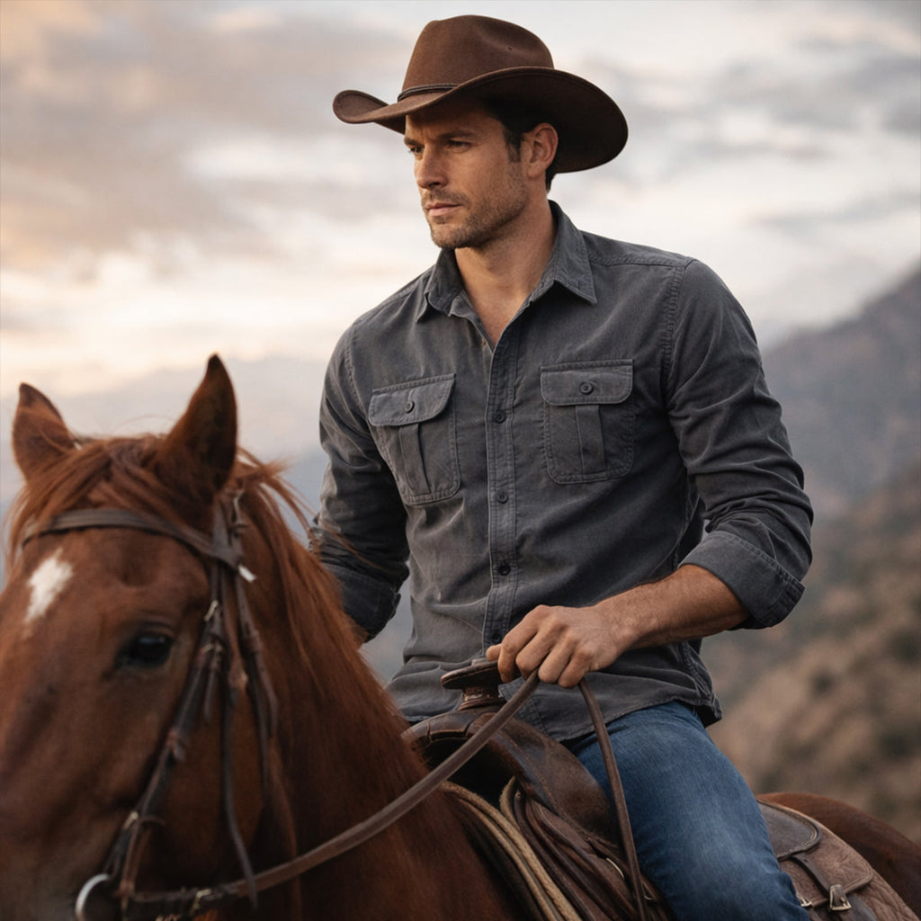 La Chemise Casual en Velours Côtelé pour Hommes Norwick