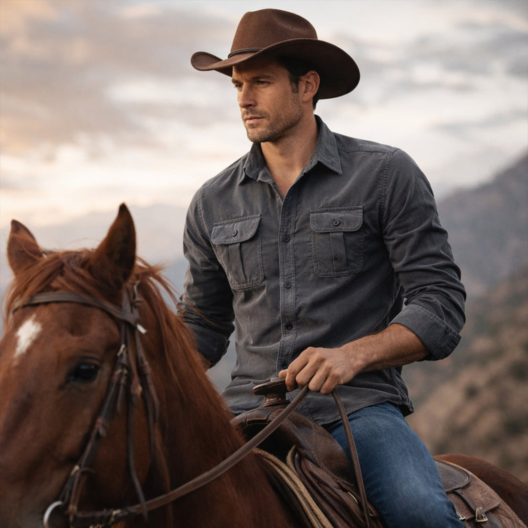 La Chemise Casual en Velours Côtelé pour Hommes Norwick