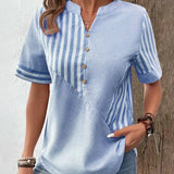 Meline | Blouse Rayée Douce