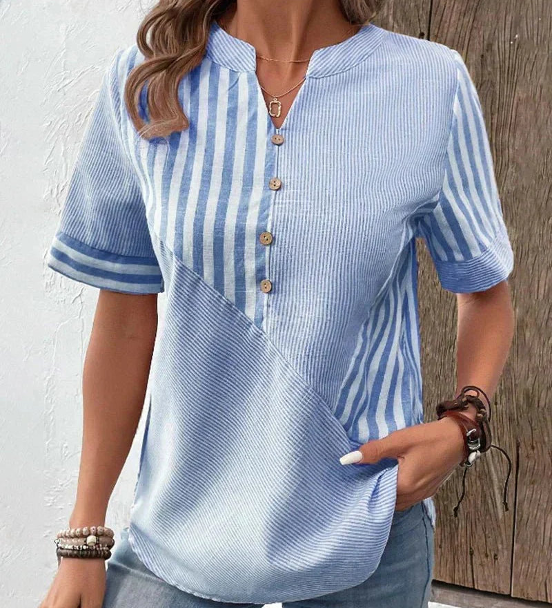 Meline | Blouse Rayée Douce