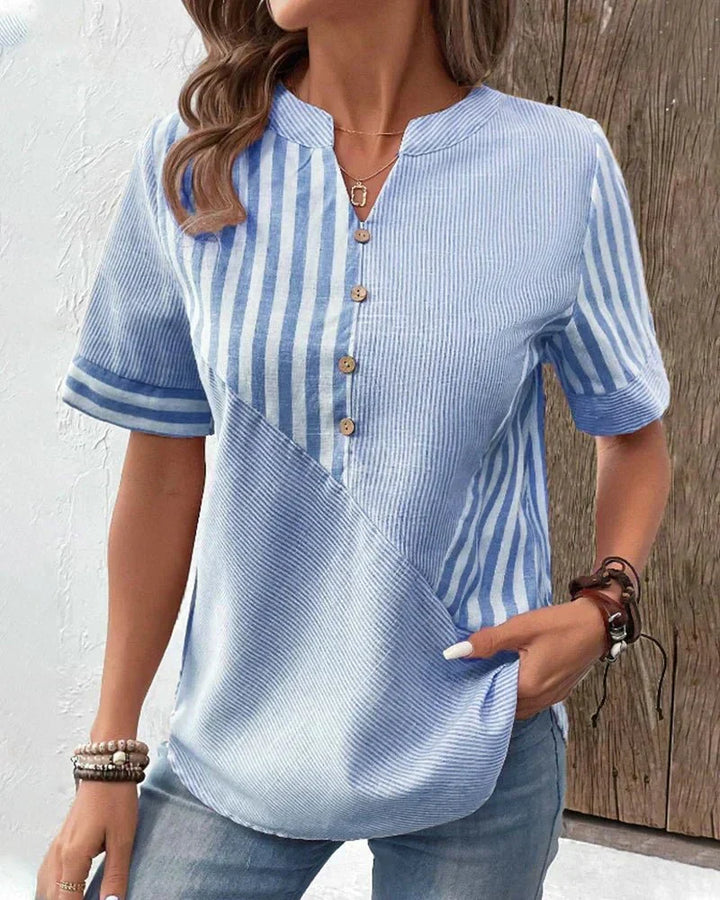 Meline | Blouse Rayée Douce