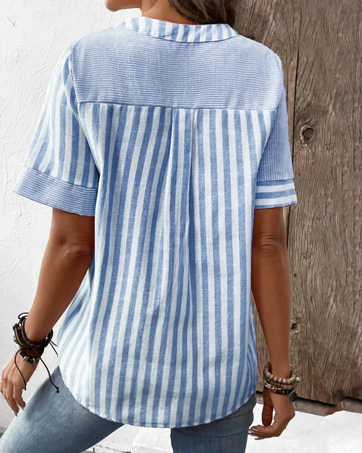 Meline | Blouse Rayée Douce