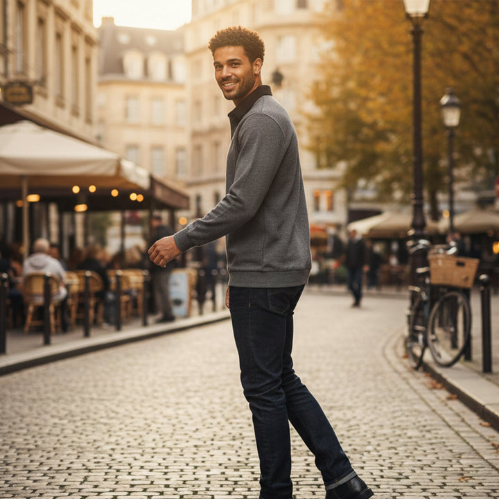Le Polo à Manches Longues pour Hommes Chelsea – Chemise en Tricot Classique