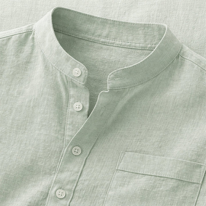 La chemise Henley en coton et lin doux pour homme Ashbrook Ridge