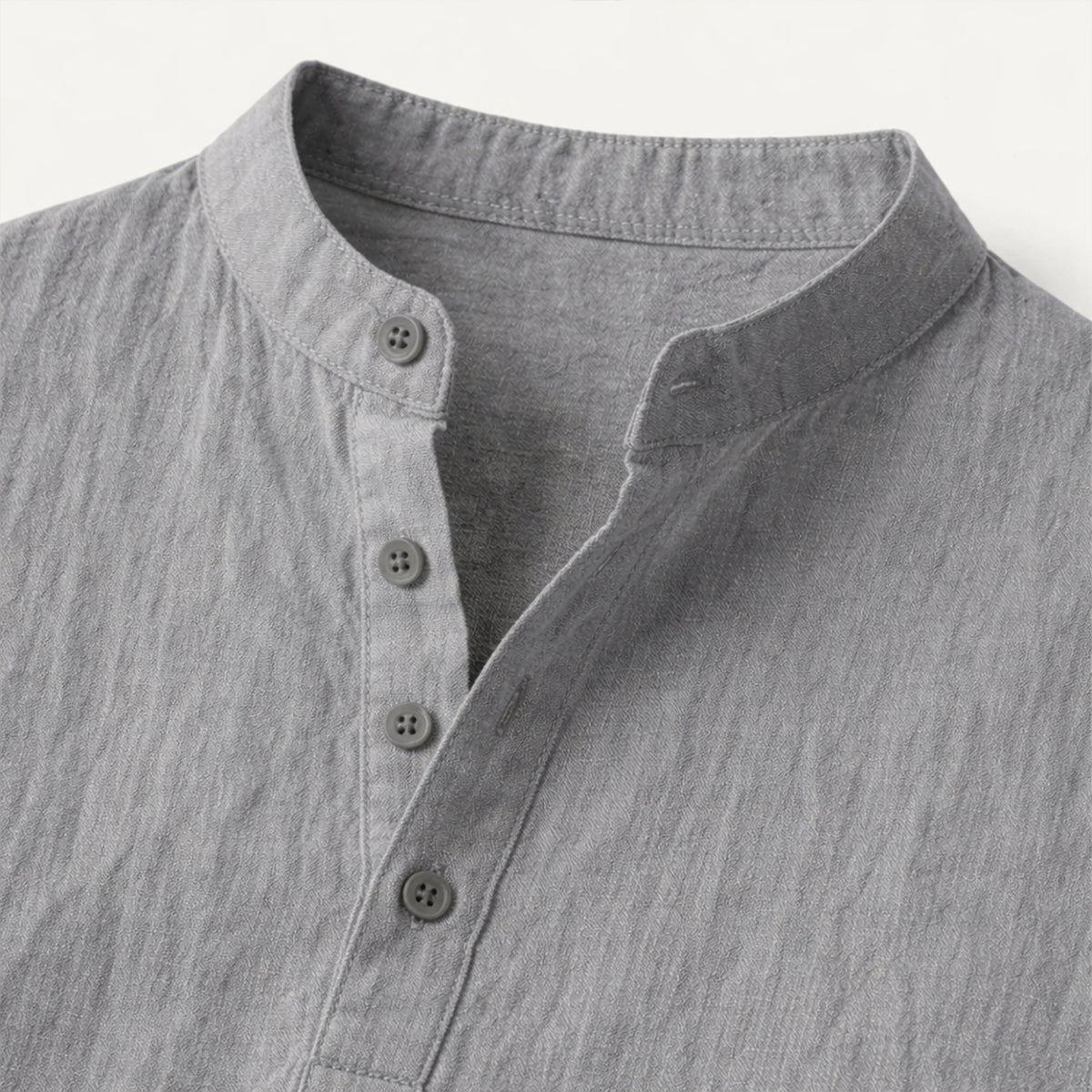 La Chemise Henley en Coton Lin d'Été pour Homme Regent
