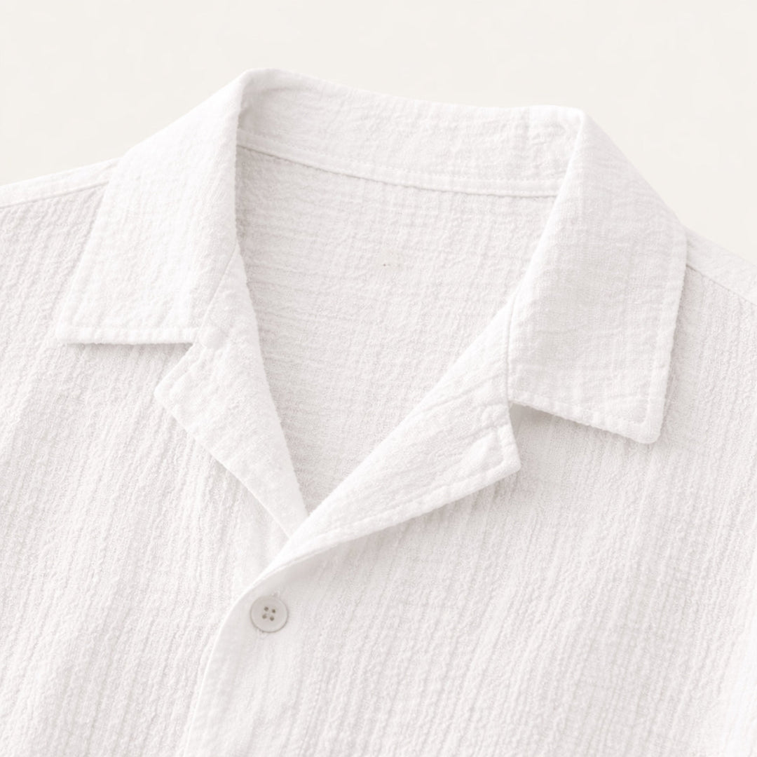 La chemise à col rabattu pour hommes Oxford, tendance, coupe décontractée, à boutons