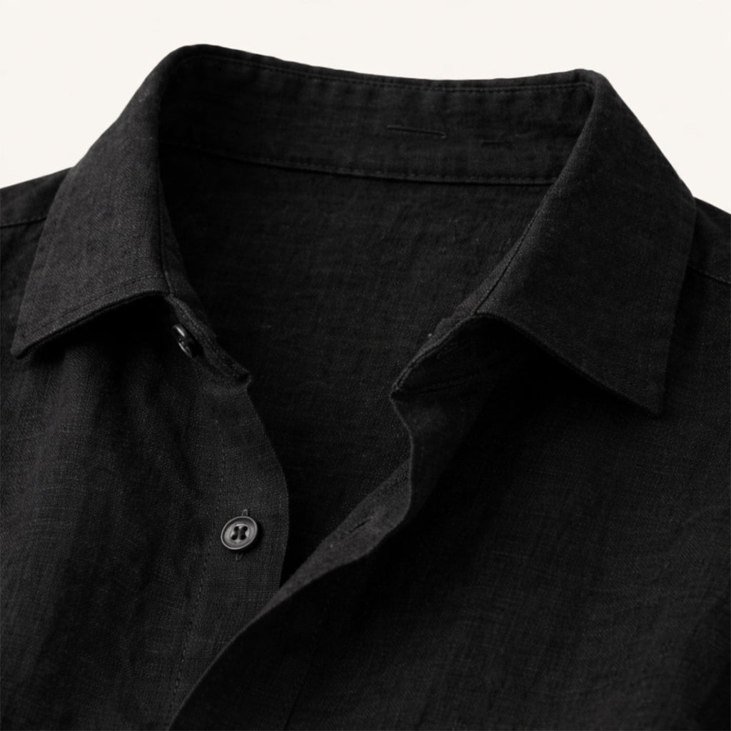 La Chemise Décontractée en Coton-Lin pour Homme Buckingham