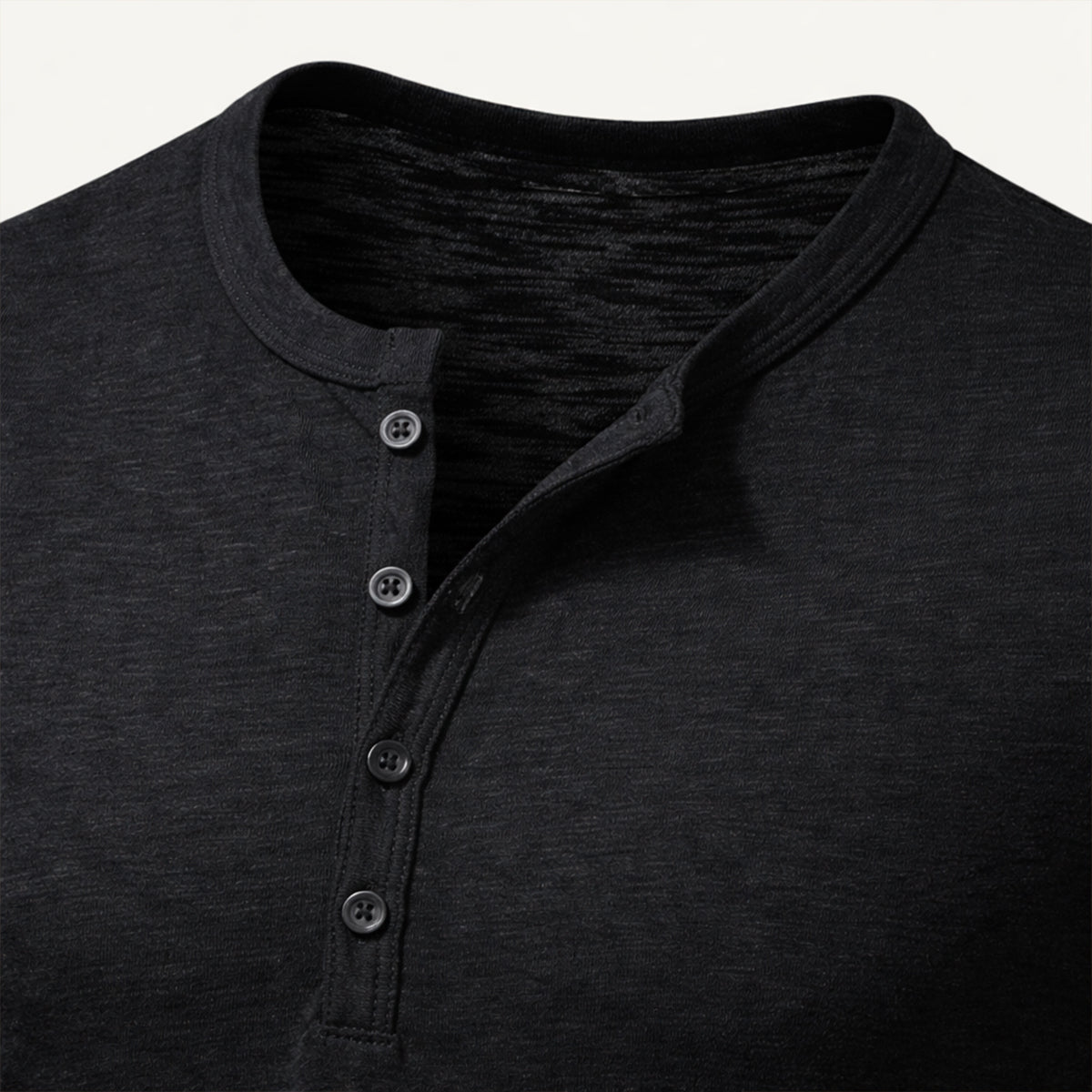 T-shirt en coton Henley à col boutonné décontracté pour hommes Berkshire