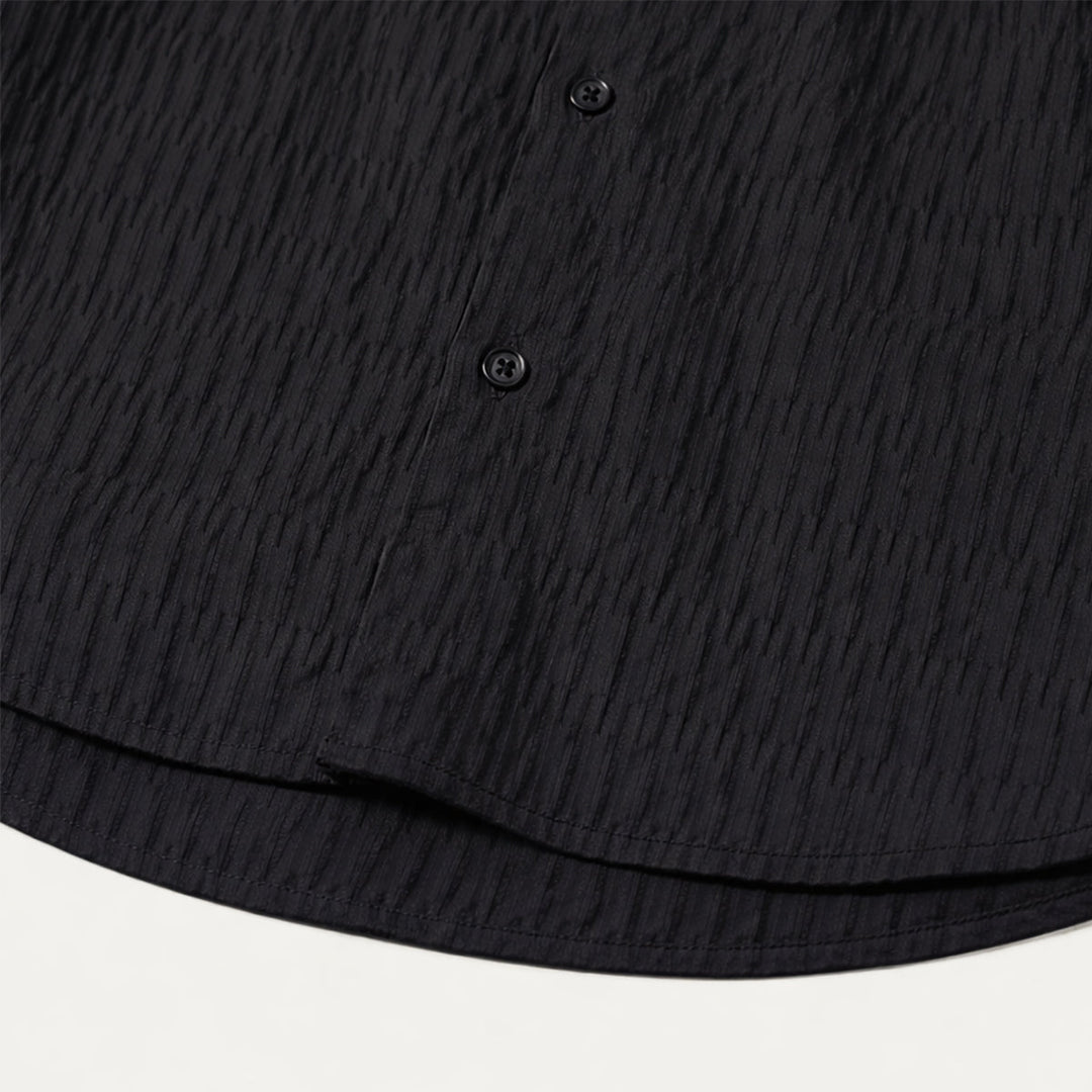 La chemise rétro à rayures texturées pour hommes Meadowwood Ridge