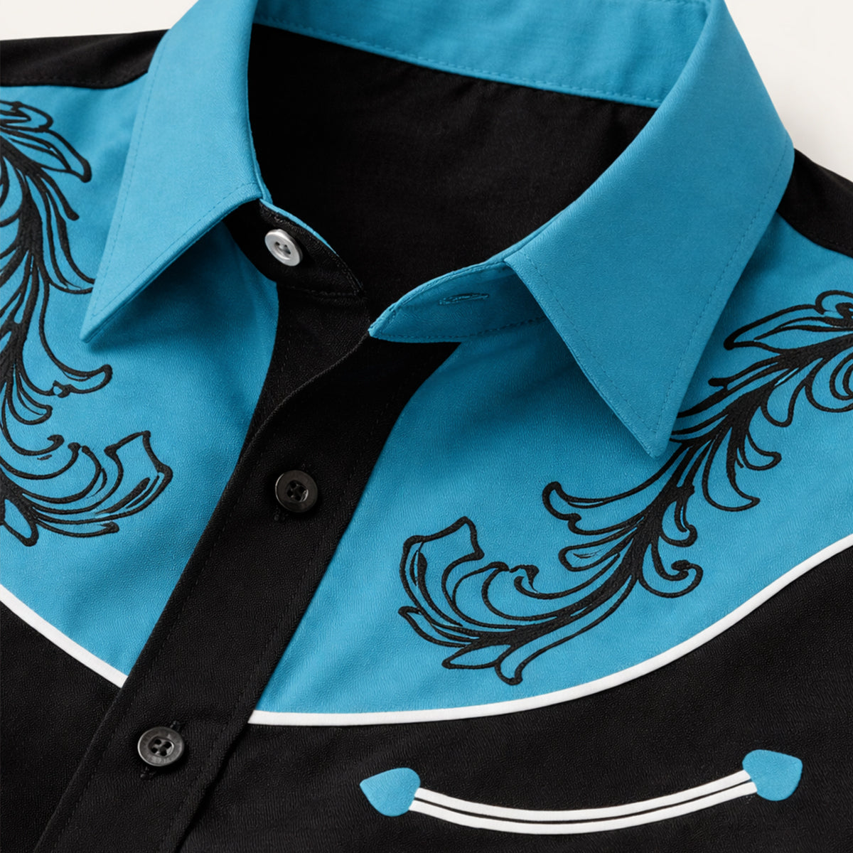 La chemise en denim légère pour homme à patchwork bicolore Briarstone Park