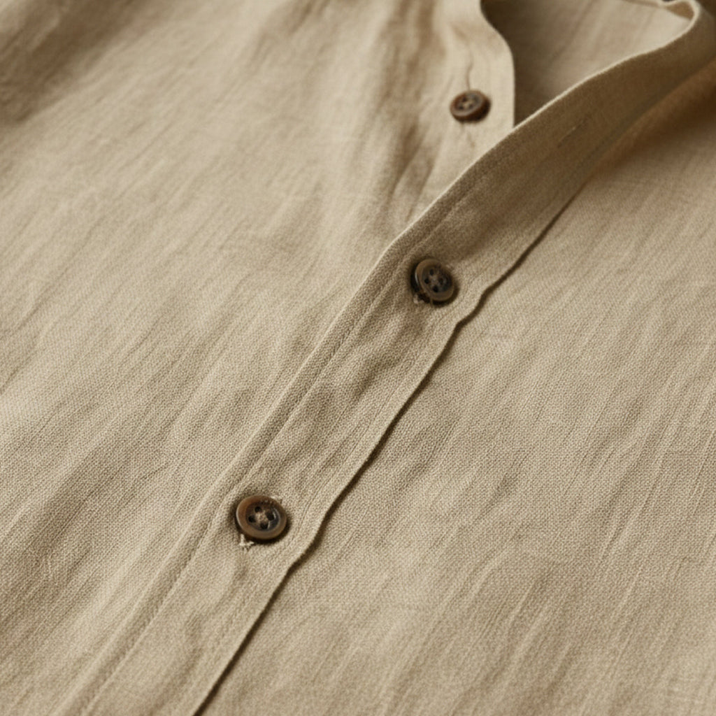 La Chemise en Lin Vintage à Manches Longues Zurich pour Hommes