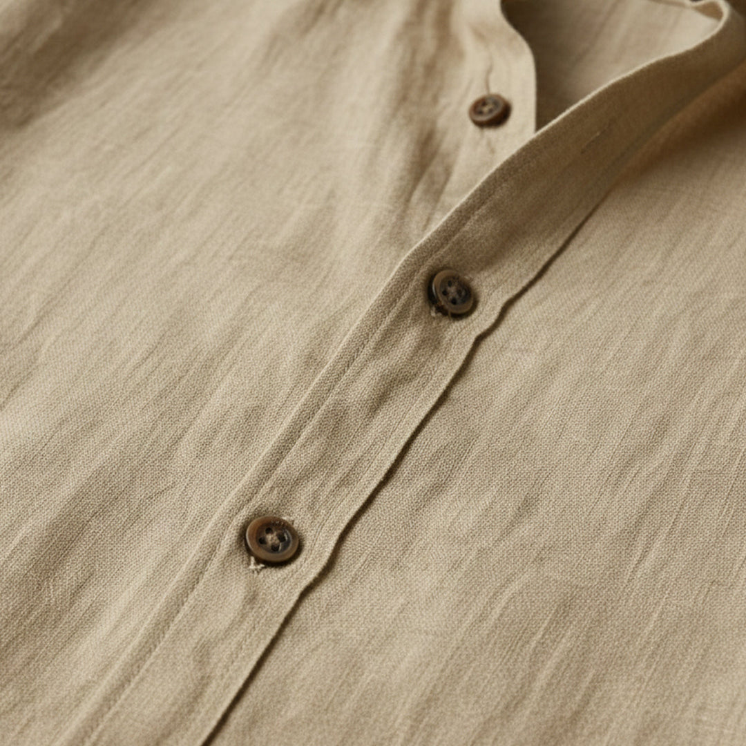 La Chemise en Lin Vintage à Manches Longues Zurich pour Hommes