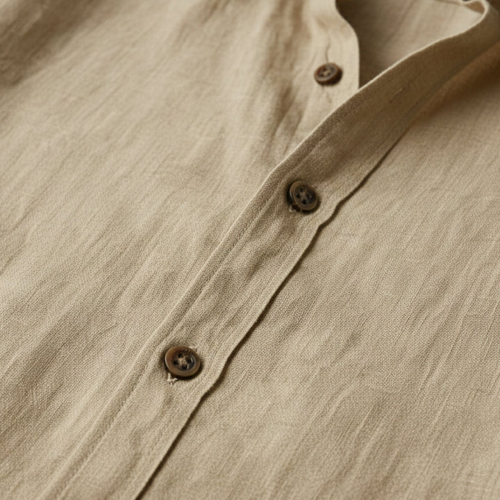 La Chemise en Lin Vintage à Manches Longues Zurich pour Hommes