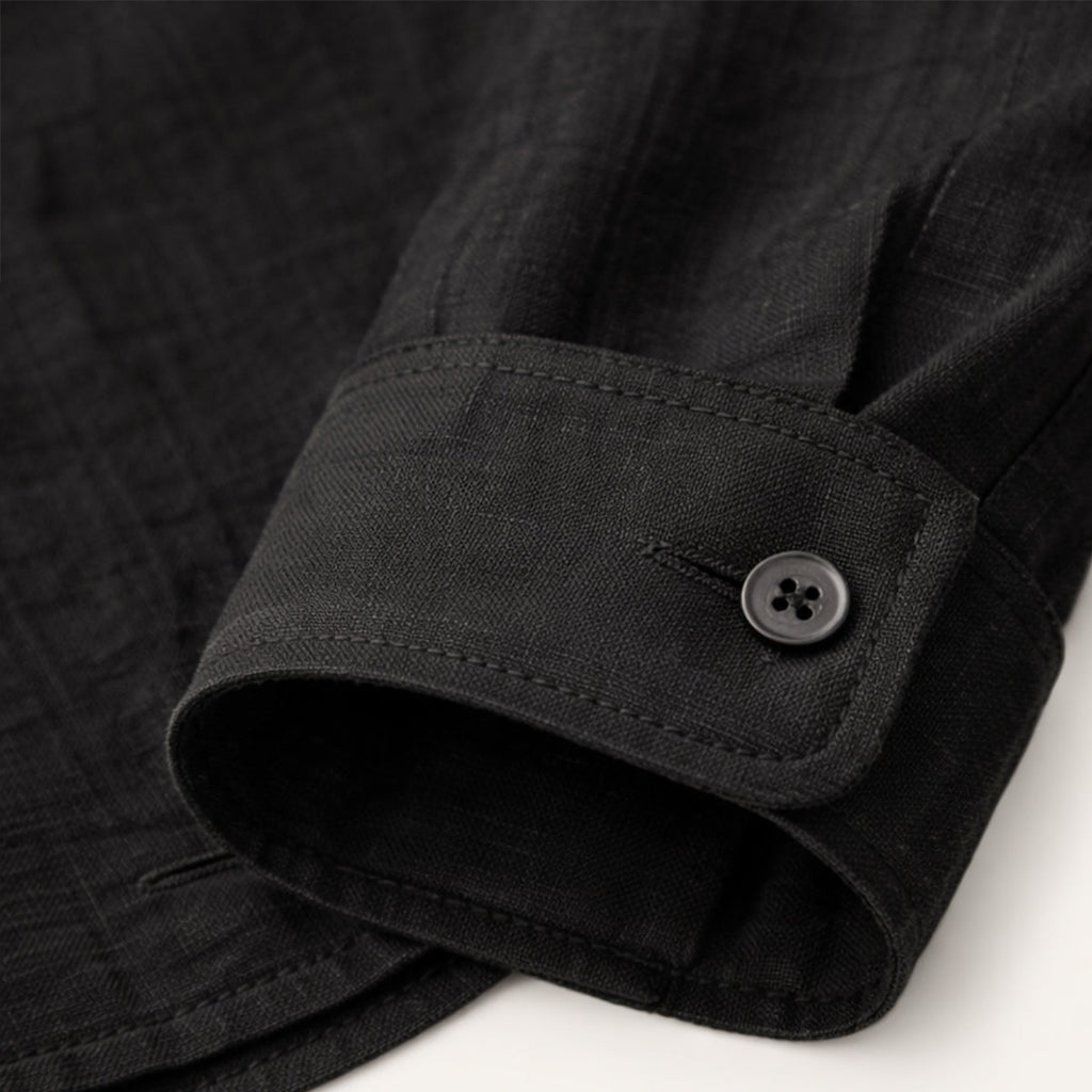 La Chemise Décontractée en Coton-Lin pour Homme Buckingham