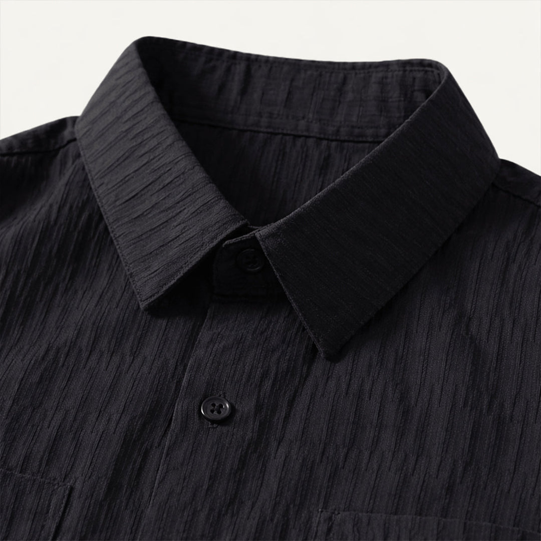 La chemise rétro à rayures texturées pour hommes Meadowwood Ridge